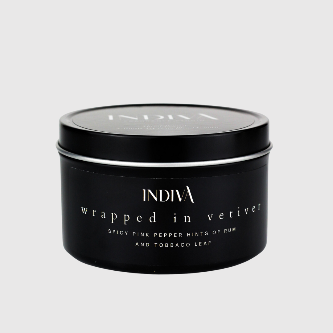 Wrapped Vetiver Candle Tin