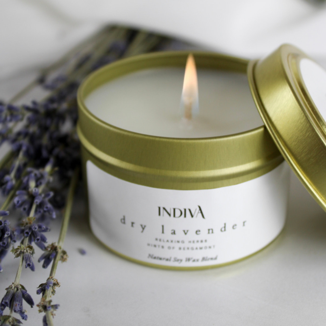 Dry Lavender Travel Candle
