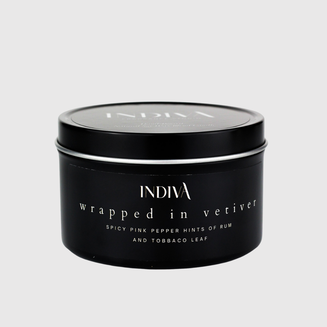 Wrapped Vetiver Travel Candle