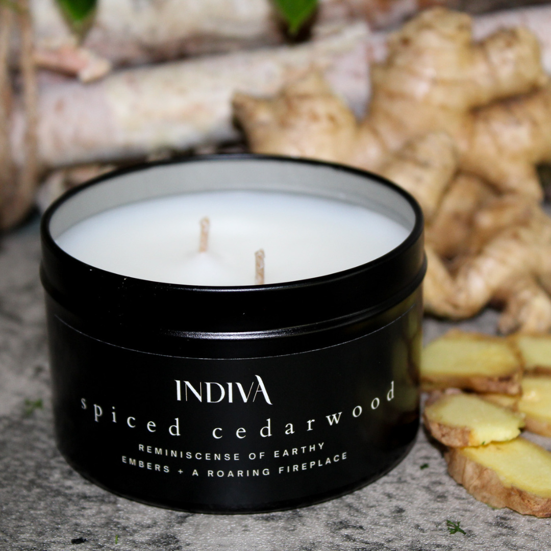 Spiced Cedarwood Candle Tin