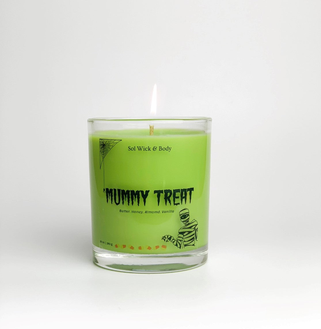 Mummy Treat Halloween Candle